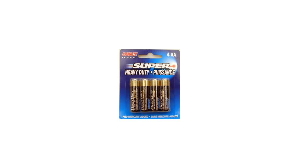 Dorcy AA Mastercell Heavy Duty Batteries - 4 Per Card 41-1515