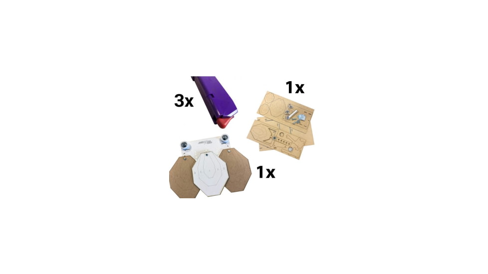 Double-Alpha Academy Combo: 3x Practice Mags, 1x Dry-Fire RUNNER Target Kit and 1x Dry-Fire SWINGER Target Kit, 1963