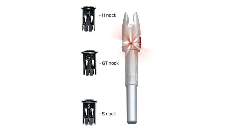 Double Take Archery Glorynock Lighted Nock Universal Fit Red 3/pack