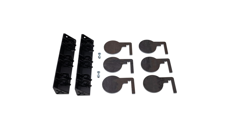 Double Tap Industries .22LR Rimfire Dueling Tree Reactive Steel Target, Raw/Black, RT-DT-RIM-001