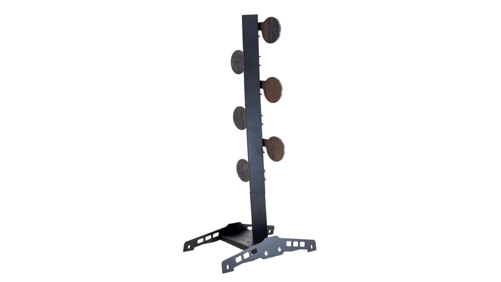 Double Tap Industries .22LR Rimfire Dueling Tree Reactive Steel Target w/Ground Base, Raw/Black, RT-DT-RIM