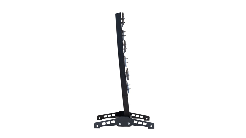 Double Tap Industries .22LR Rimfire Dueling Tree Reactive Steel Target w/Ground Base, Raw/Black, RT-DT-RIM