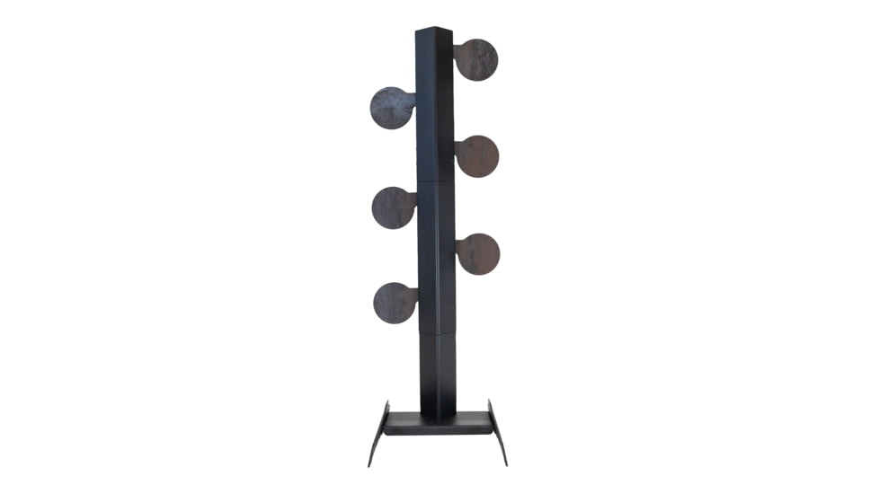 Double Tap Industries .22LR Rimfire Dueling Tree Reactive Steel Target w/Ground Base, Raw/Black, RT-DT-RIM