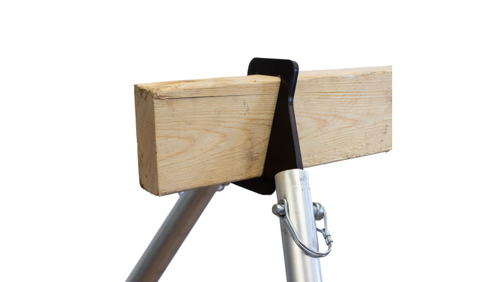 Double Tap Industries 2x4 Hybrid DIY Target Stand Bracket Kit for Steel Targets, Stand Kit w/ Quick Pins and 2X4 Strap Hangers, Black, TS-CK-2x4