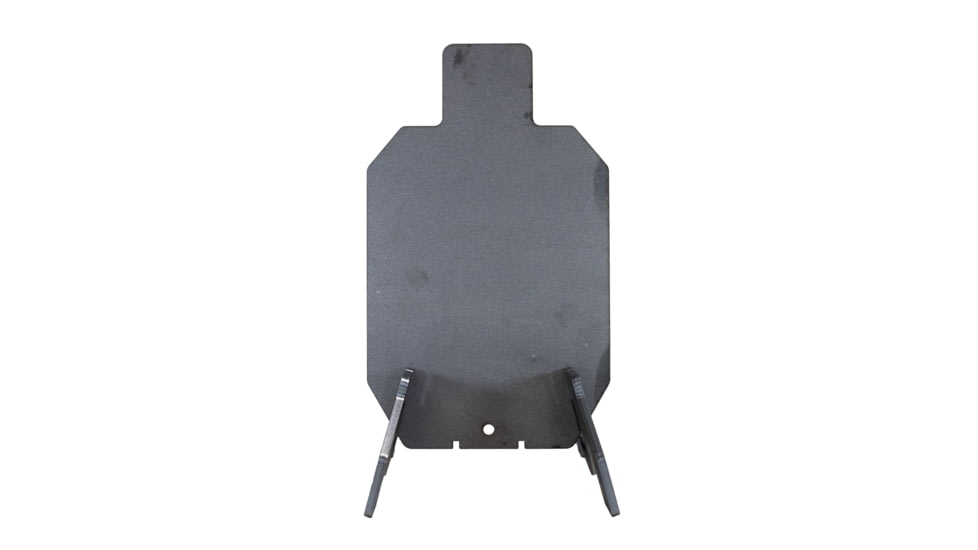 Double Tap Industries 3/8in AR500 Silhouette Target w/Modular Base, Raw, 12in x 20in, TS-MS-66