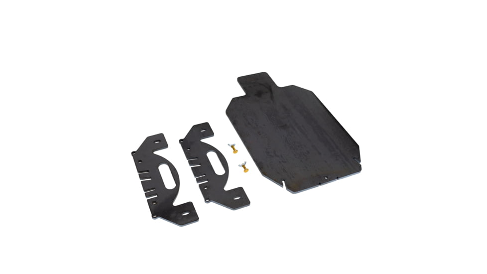 Double Tap Industries 3/8in AR500 Silhouette Target w/Modular Base, Raw, 18in x 30in, TS-MS-100