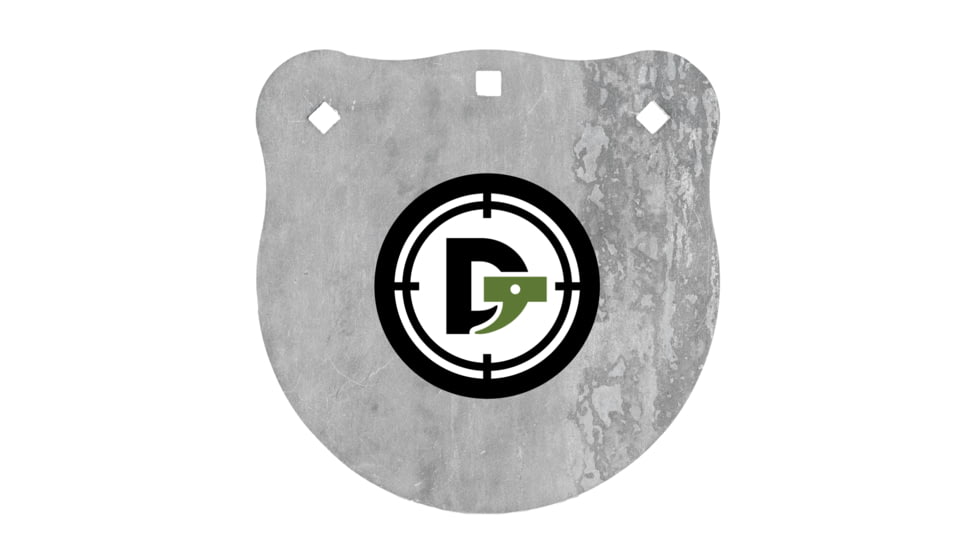 Double Tap Industries 3/8in AR500 Steel Gongs, 10in, Raw, G1000-R