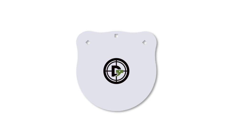 Double Tap Industries 3/8in AR500 Steel Gongs, 12in, White, G1200-05