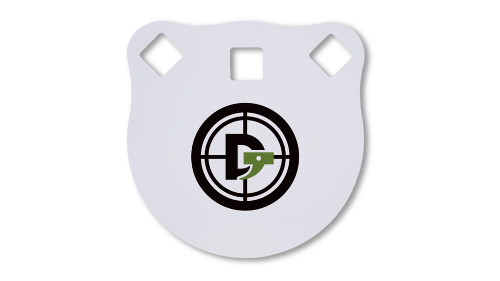 Double Tap Industries 3/8in AR500 Steel Gongs, 4in, White, G400-05