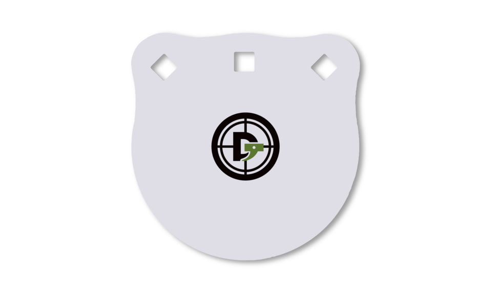 Double Tap Industries 3/8in AR500 Steel Gongs, 6in, White, G600-05