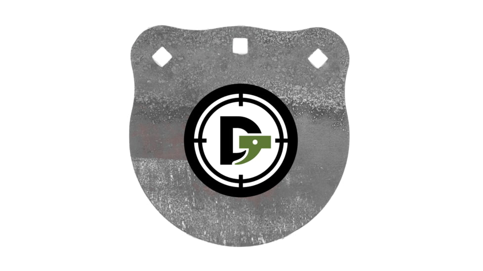Double Tap Industries 3/8in AR500 Steel Gongs, 8in, Raw, G800-R
