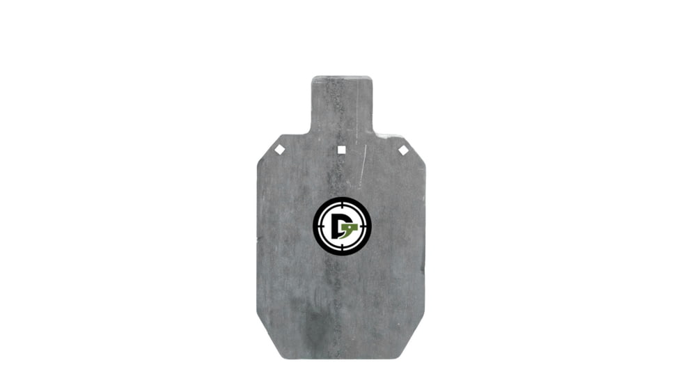 Double Tap Industries 3/8in AR500 Steel Silhouette Target, 12x20in, Raw, ST66-R
