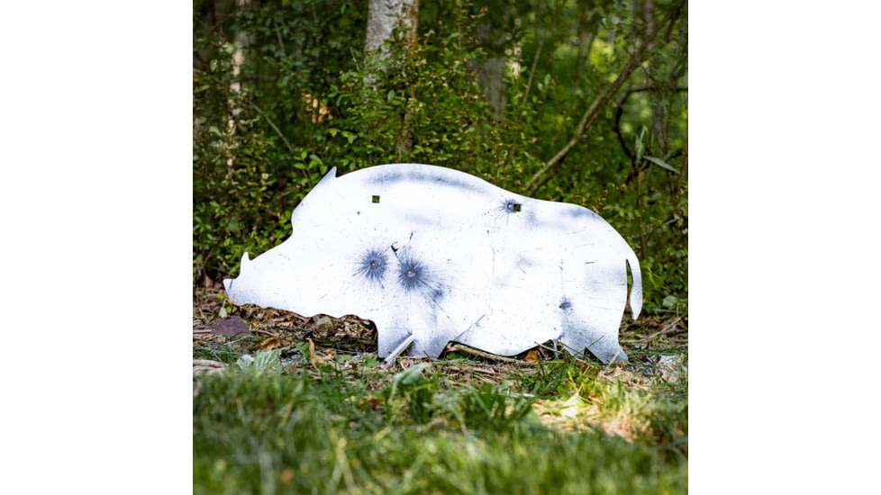Double Tap Industries AR500 Hog/Boar Silhouette Target, Raw, ST-HOG