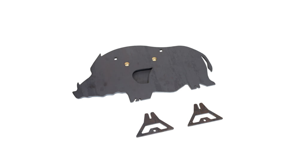 Double Tap Industries AR500 Hog/Boar Target w/Reactive Vital, Raw, RT-GT-HOG
