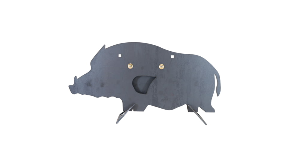 Double Tap Industries AR500 Hog/Boar Target w/Reactive Vital, Raw, RT-GT-HOG