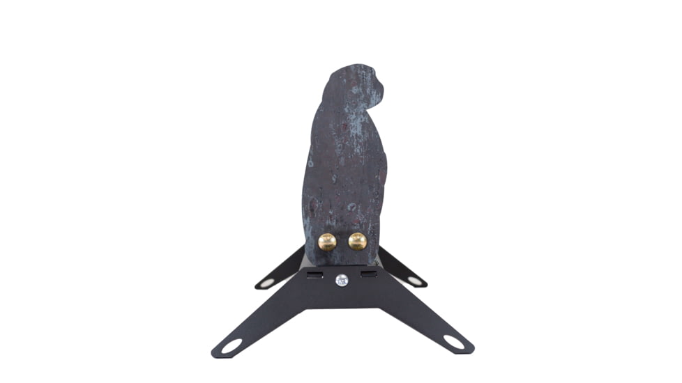 Double Tap Industries AR500 Prarie Dog Popper Target, Raw/Black, PT-SP-PD