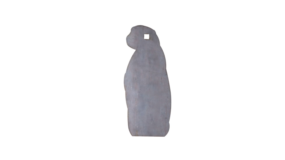 Double Tap Industries AR500 Prarie Dog Silhouette Target, Raw, ST-PD