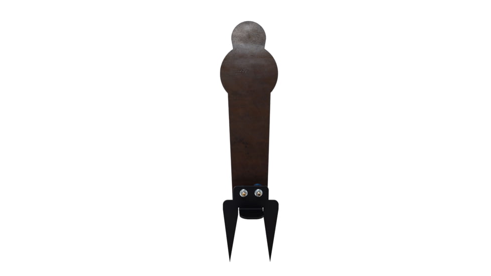 Double Tap Industries AR500 Rimfire Ground Stake Popper Target, Raw/Black, 16in, PT-GS-16-RIM