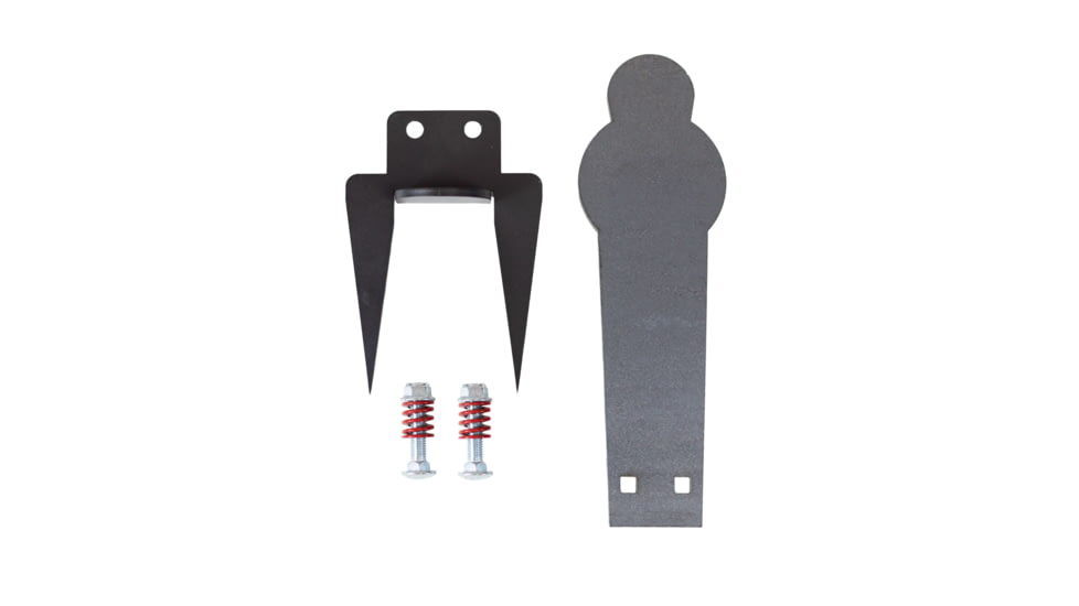 Double Tap Industries AR500 Target w/Ground Stake, Raw/Black, 16in, PT-GS-16