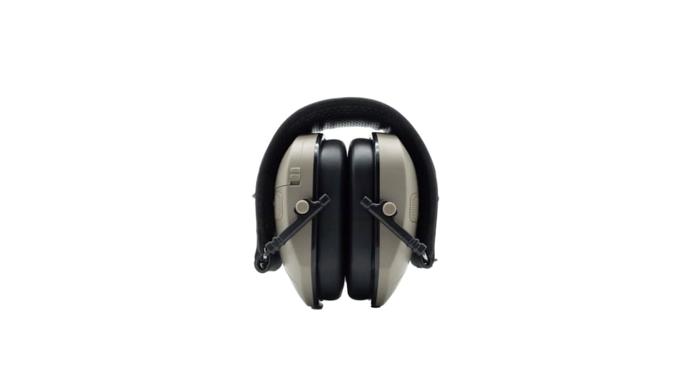 Double Tap Industries Bluetooth Earmuffs with Voice Enhancement &amp; Hearing Protection, Tan/Black, EM-BT-001