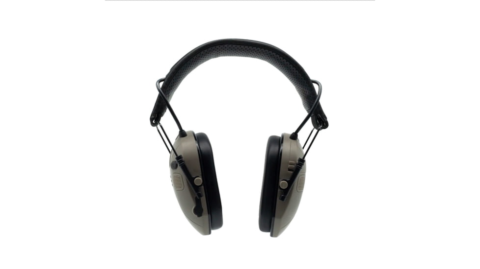 Double Tap Industries Bluetooth Earmuffs with Voice Enhancement &amp; Hearing Protection, Tan/Black, EM-BT-001