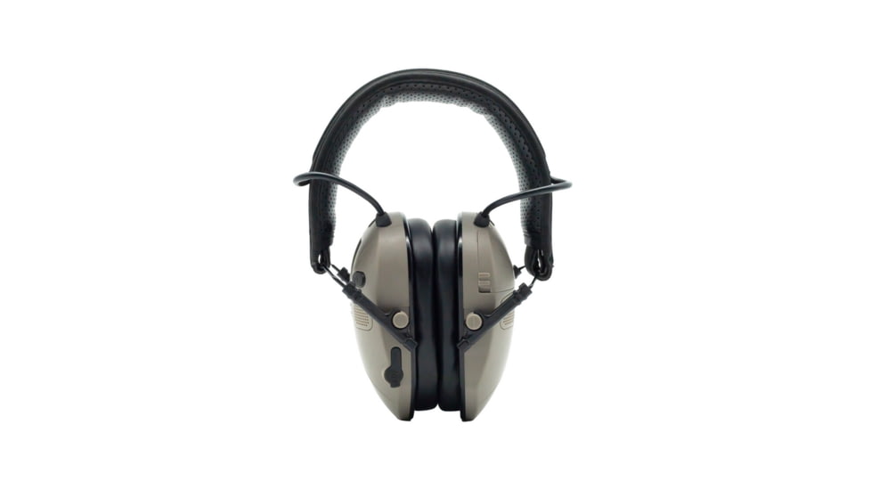 Double Tap Industries Bluetooth Earmuffs with Voice Enhancement &amp; Hearing Protection, Tan/Black, EM-BT-001