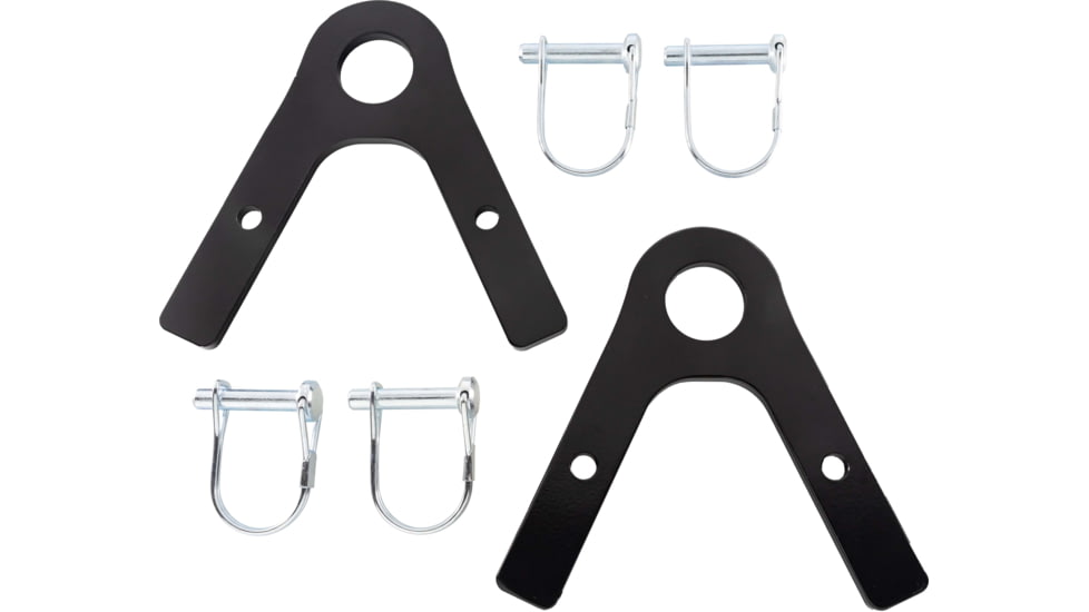 Double Tap Industries Conduit DIY Target Stand Bracket Kit for Steel Targets, Conduit Brackets &amp; Quick Pins, Black, TS-CK