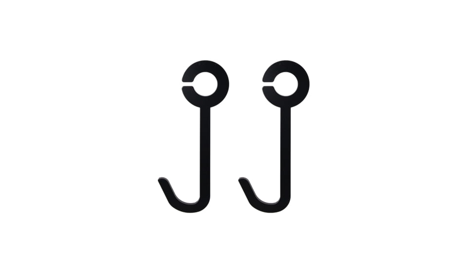Double Tap Industries Conduit J-Hook Target Hanging Brackets, Black, GH6-K