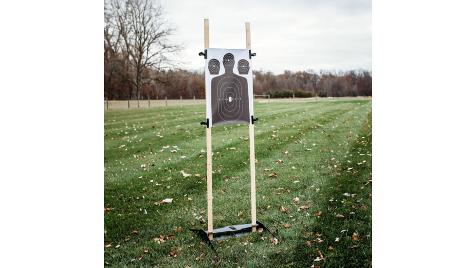 Double Tap Industries H-Base for Paper/Steel Target Stand Base, Black, TS-HB-2X4-01