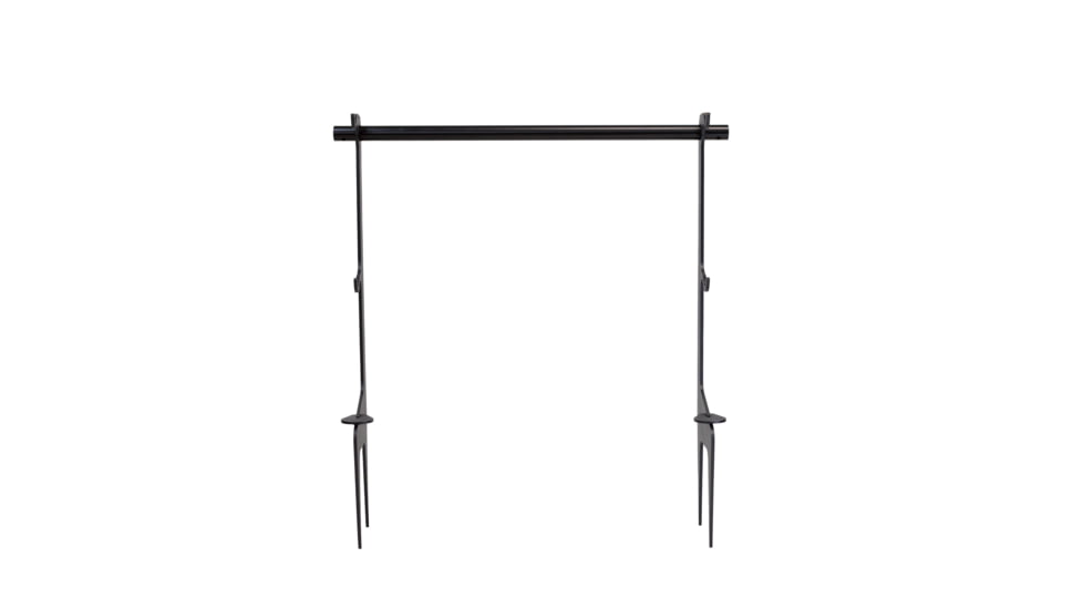 Double Tap Industries Hook Ground Stake Steel Target Hanger/Stand, Black, Double, TS-GS-2H