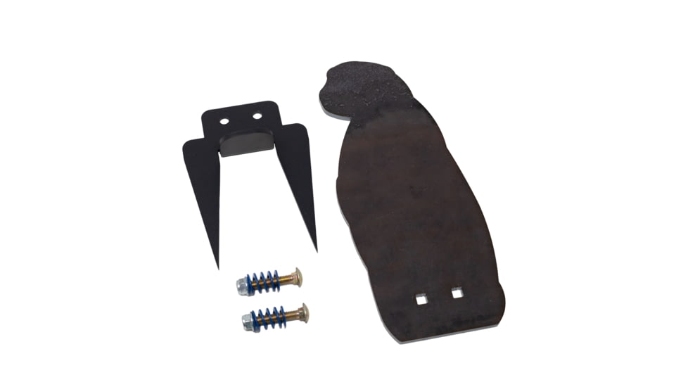 Double Tap Industries Rimfire Prairie Dog Ground Stake Popper Target, Raw/Black, PT-GS-PD-RIM