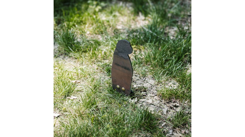 Double Tap Industries Rimfire Prairie Dog Ground Stake Popper Target, Raw/Black, PT-GS-PD-RIM