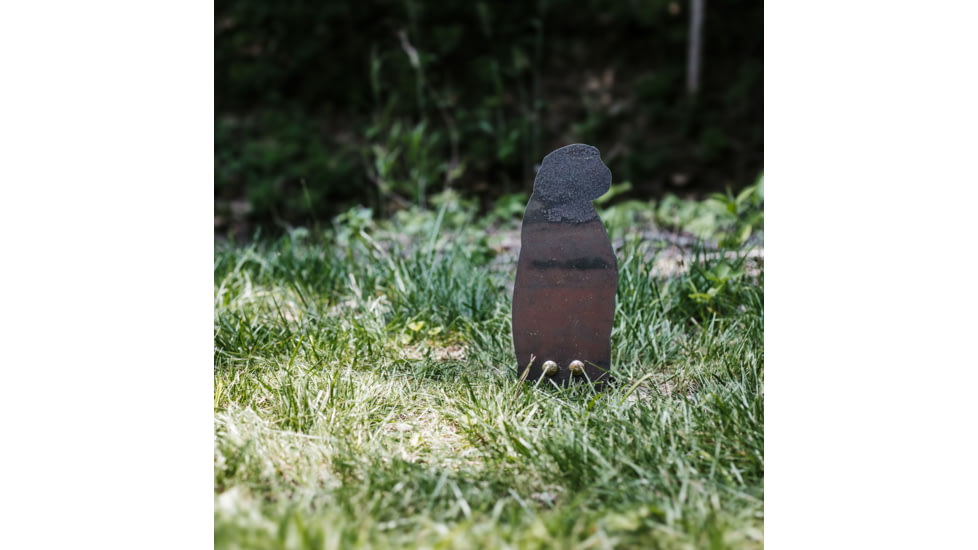 Double Tap Industries Rimfire Prairie Dog Ground Stake Popper Target, Raw/Black, PT-GS-PD-RIM