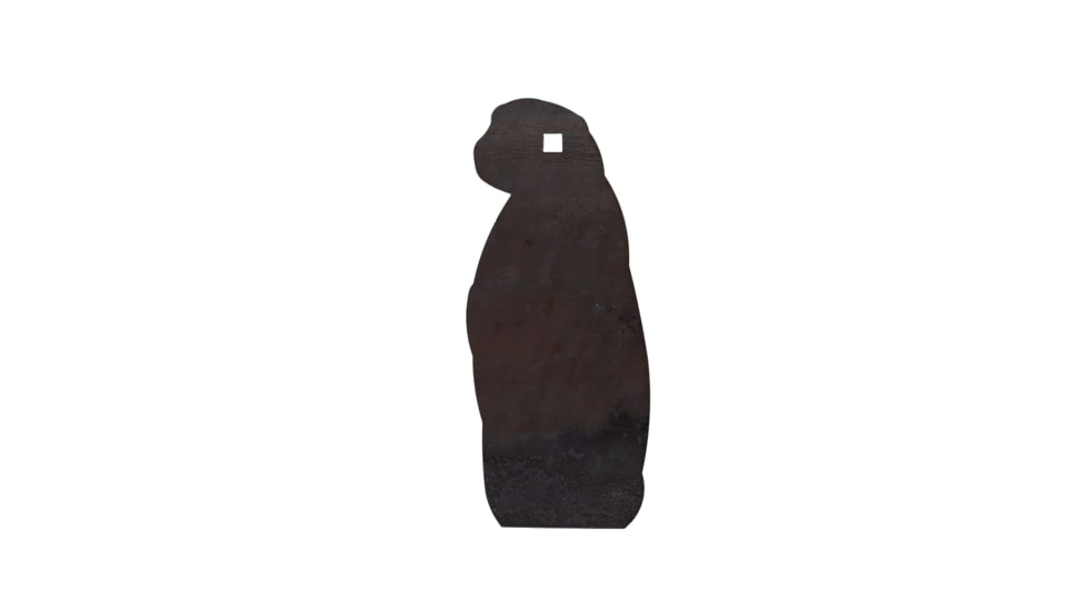 Double Tap Industries Rimfire Prairie Dog Silhouette Target, Raw, ST-PD-RIM