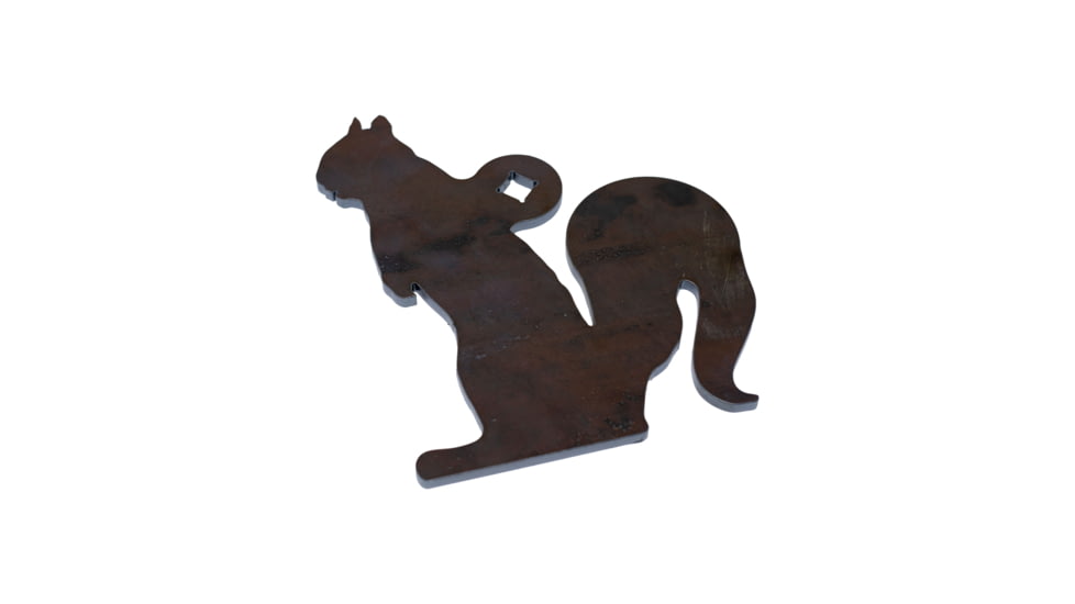 Double Tap Industries Rimfire Squirrel Silhouette Target, Raw, ST-SQ-RIM