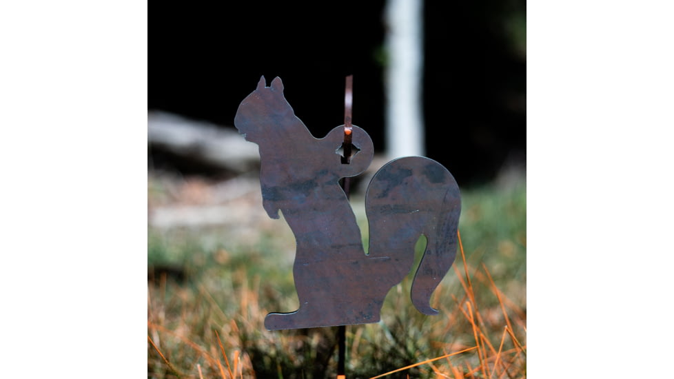 Double Tap Industries Rimfire Squirrel Silhouette Target, Raw, ST-SQ-RIM