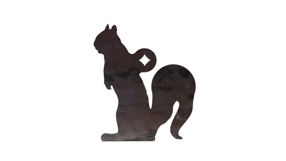 Double Tap Industries Rimfire Squirrel Silhouette Target, Raw, ST-SQ-RIM