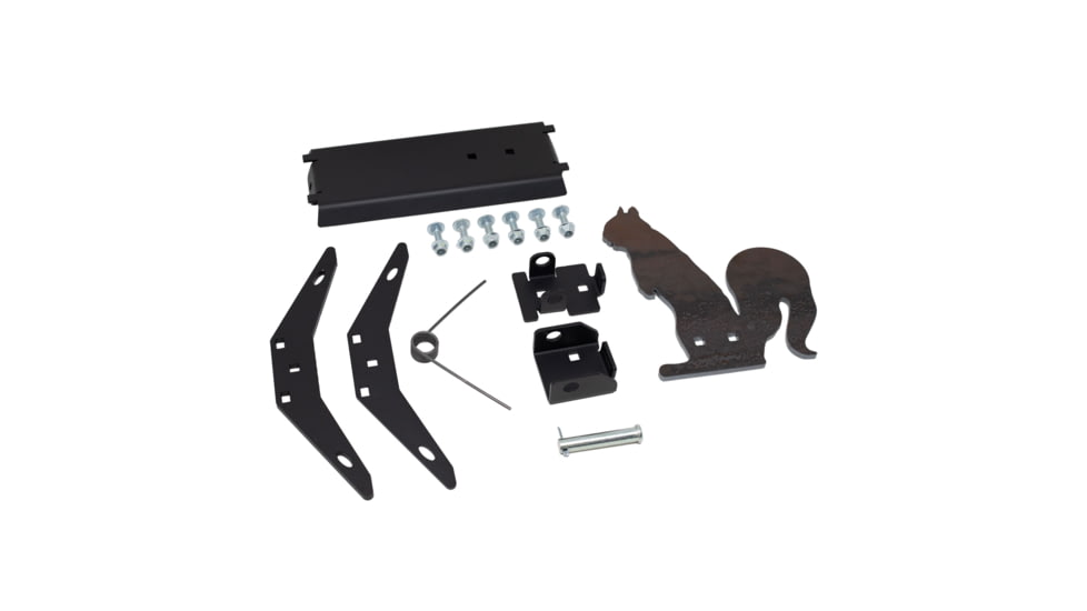 Double Tap Industries Rimfire Squirrel Spring Popper Target, Raw/Black, PT-SP-SQ-RIM