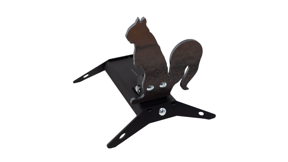 Double Tap Industries Rimfire Squirrel Spring Popper Target, Raw/Black, PT-SP-SQ-RIM