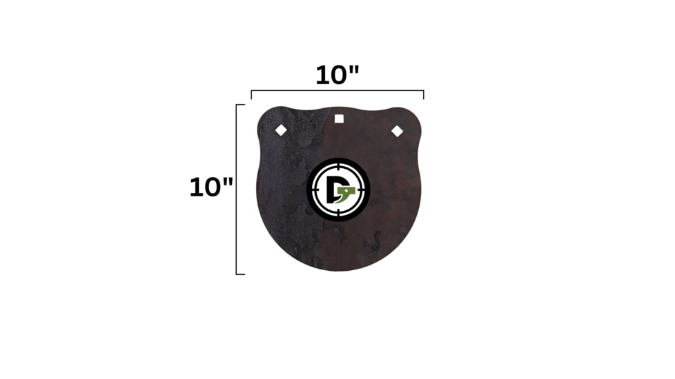 Double Tap Industries Rimfire Steel Gong Target, Raw, 10in, G1000-RIM