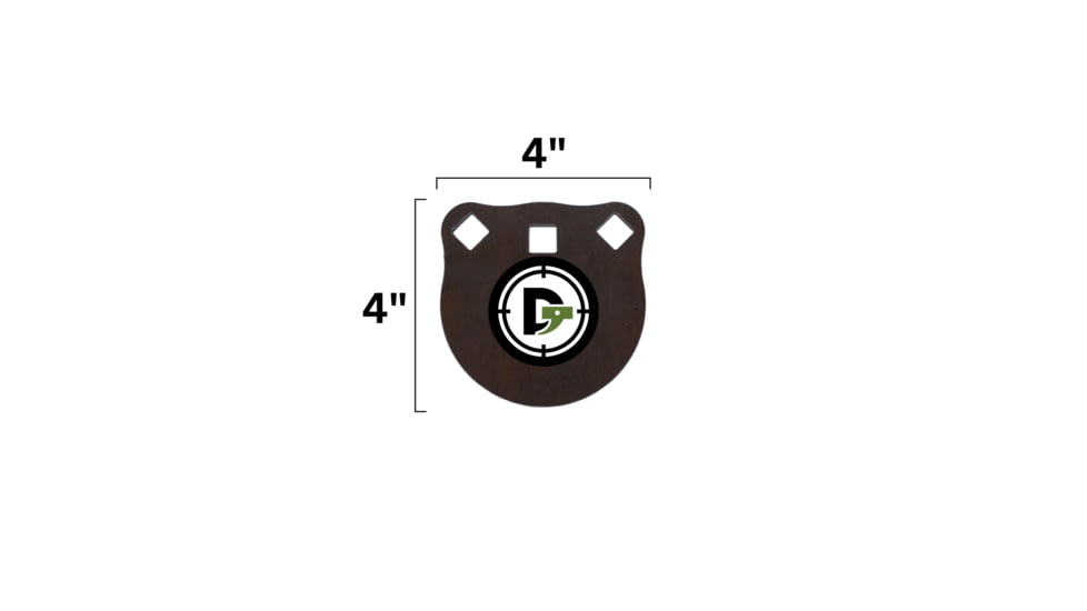 Double Tap Industries Rimfire Steel Gong Target, Raw, 4in, G400-RIM