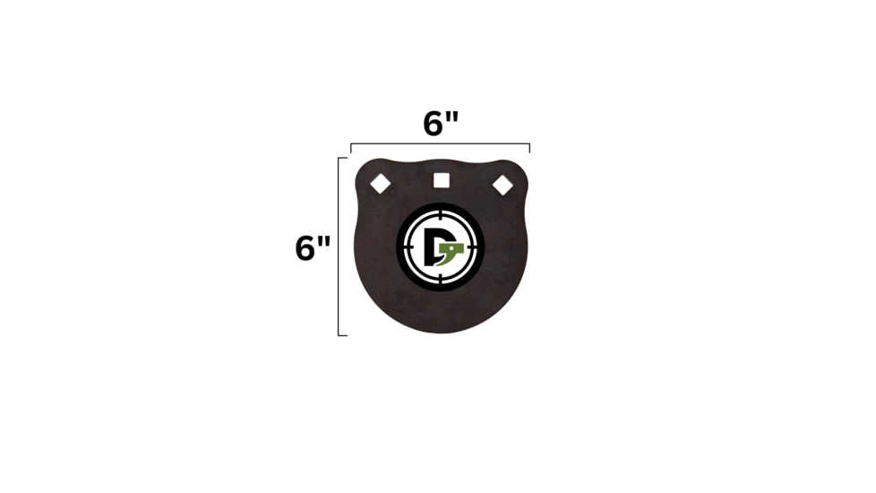 Double Tap Industries Rimfire Steel Gong Target, Raw, 6in, G600-RIM