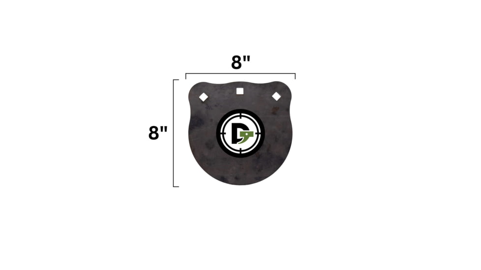 Double Tap Industries Rimfire Steel Gong Target, Raw, 8in, G800-RIM
