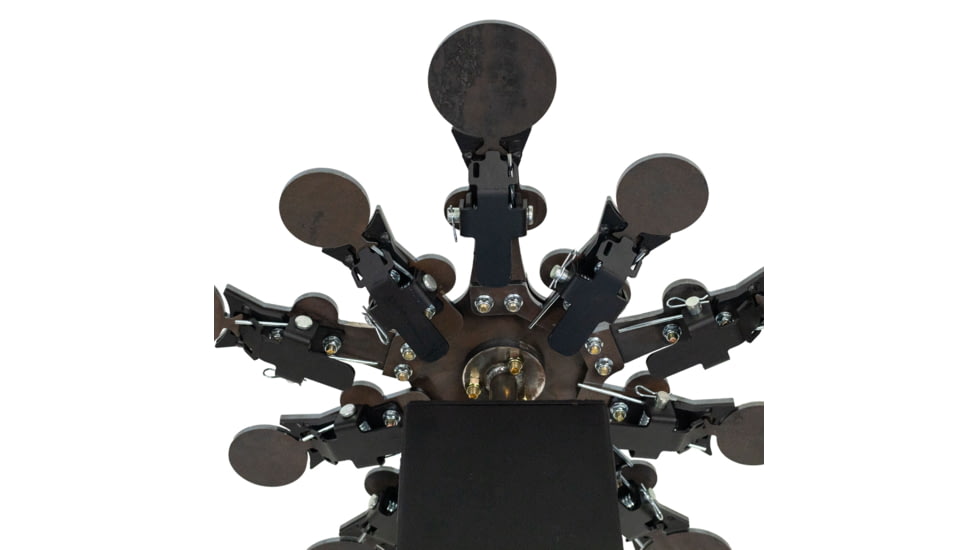 Double Tap Industries Rimfire Texas Star Target, Raw/Black, 10 Paddle, RT-TS-RIM-10P