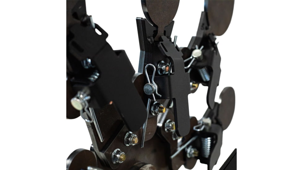 Double Tap Industries Rimfire Texas Star Target, Raw/Black, 10 Paddle, RT-TS-RIM-10P