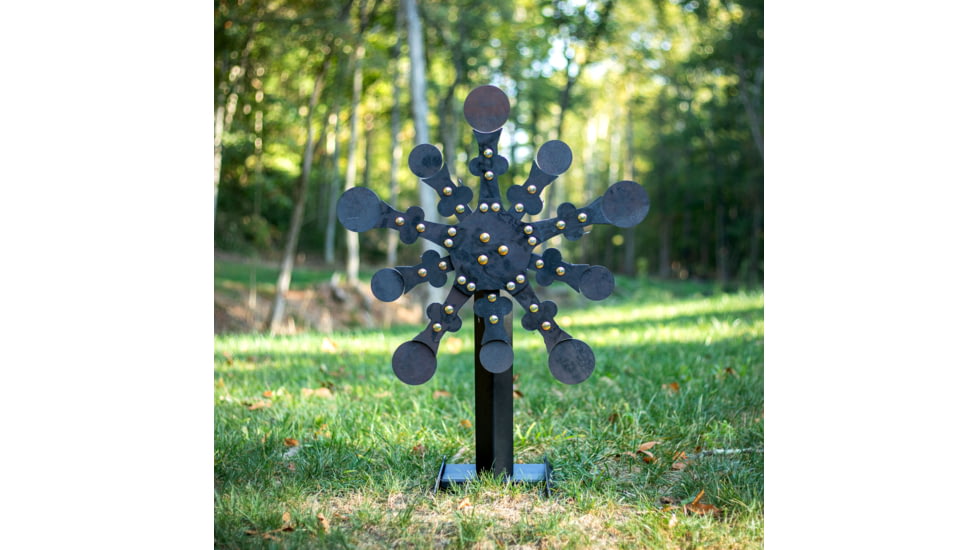 Double Tap Industries Rimfire Texas Star Target, Raw/Black, 10 Paddle, RT-TS-RIM-10P