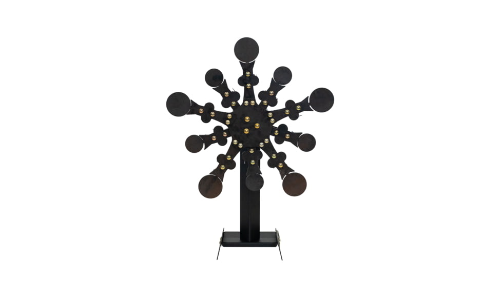 Double Tap Industries Rimfire Texas Star Target, Raw/Black, 10 Paddle, RT-TS-RIM-10P