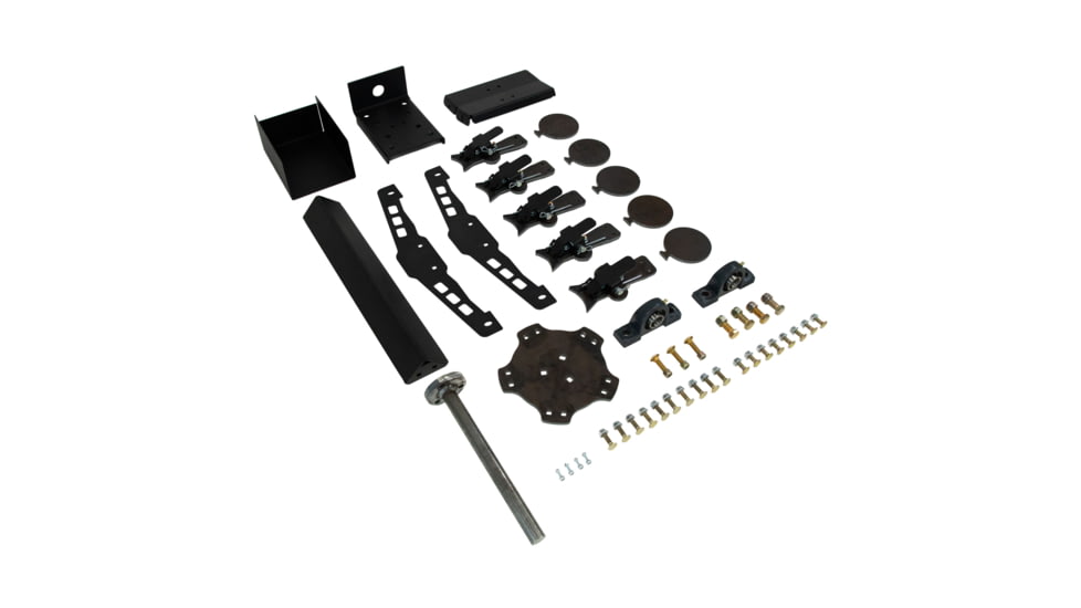 Double Tap Industries Rimfire Texas Star Target, Raw/Black, 5 Paddle, RT-TS-RIM