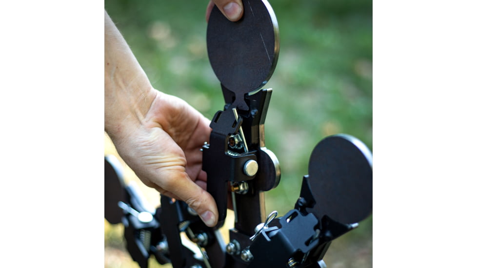 Double Tap Industries Rimfire Texas Star Target, Raw/Black, 5 Paddle, RT-TS-RIM