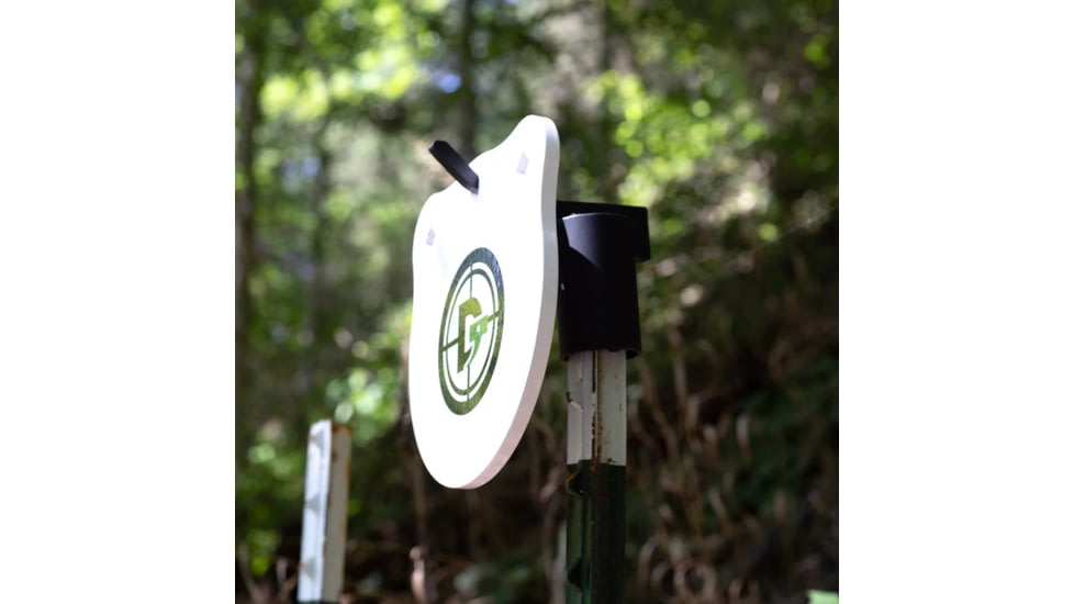 Double Tap Industries Static T-Post Hanging Bracket for Steel Targets, Black, TS-TP-H-001